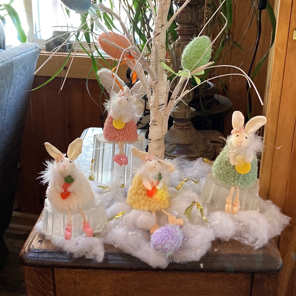 Set of 4 Easter Bunny Angels